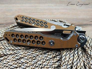brown: Складной нож Локи Brown от НОКС, сталь D2, рукоять G10 — 9