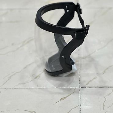 Qaynaq maskaları: Üz sipəri – tam örtülü, nəfəsliyə sahib model - Material: şəffaf — 4