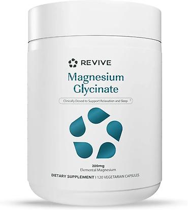 karas kapsul: Revive Magnesium Glycinate – pəhriz əlavəsi - Tərkib: maqnezium — 1