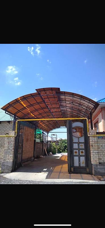 Распашные ворота: Металлические ворота и калитки под заказ Навесы, качели, тапчан — 8