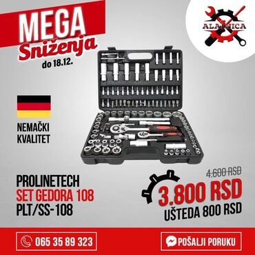 ajice zajedno za: Prolinetech gedore 108 set plt/ss-108 opis karakteristike