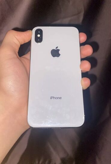 телефон x: IPhone X, Б/у, 256 ГБ, Белый, Чехол, 100 %