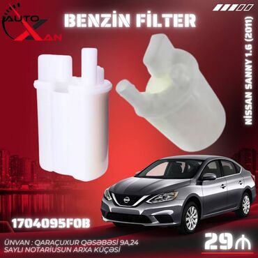 Yanacaq filtrləri: Nissan Sanny, 1.6 l, Benzin, 2011 il, Analoq