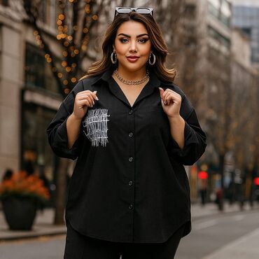 Блузки: Блузка, Классическая модель, Штапель — 9