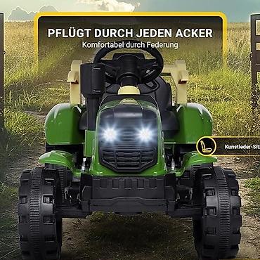 oversize dzemperi: Traktor na akumulator sa prikolicom BSD6601-Z-20 – 6V, 2 motora, kožno — 4