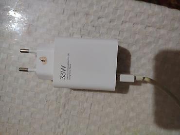 redmi original adapter: Məhsul: 33W sürətli şarj adapteri + USB-C kabel - Güc: 33W sürətli — 1