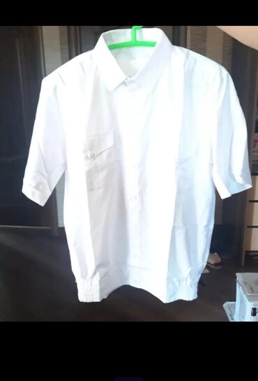 Рубашки: Мужская рубашка, 5XL (EU 50), Б/у, цвет - Белый, Самовывоз