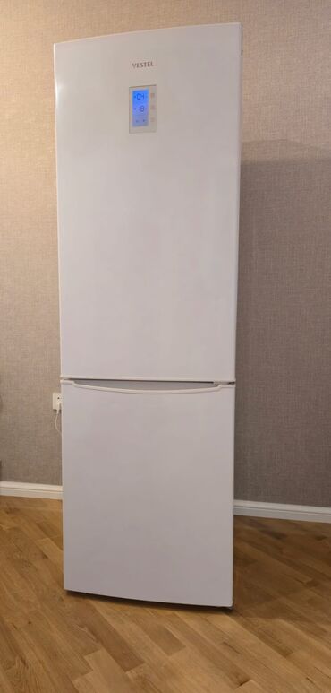 Mikserlər: İşlənmiş 2 qapılı Vestel Soyuducu Satılır, rəng - Ağ, Dolab içi