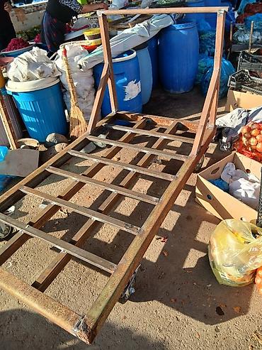 qum arabası: Ağır yüklərin daşınması üçün metal əl arabası - Material: tam metal — 1