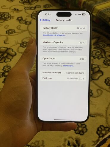 чехол для редми 9 с: IPhone 15 Pro Max, Колдонулган, 256 ГБ, Natural Titanium, Заряддоочу түзүлүш, Каптама, Куту, 90 %