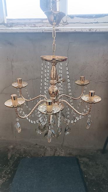 sam qabi: Çılçıraq, 6 lampa, Metal — 1