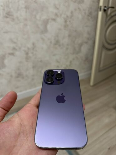 дисплей айфон xr: IPhone 14 Pro, Колдонулган, 128 ГБ, Deep Purple, Кабель, 88 %