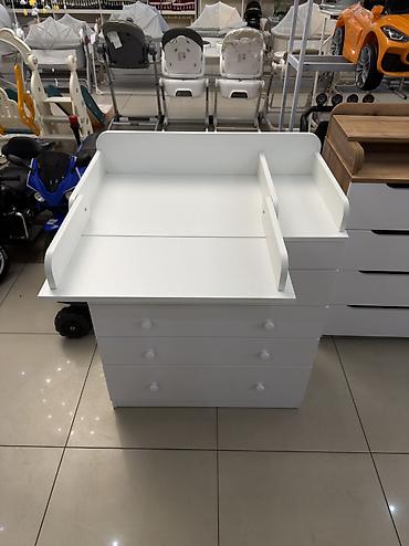 Детский комод: Детский комод, С пеленальным столиком, ЛДСП, цвет - Белый — 19