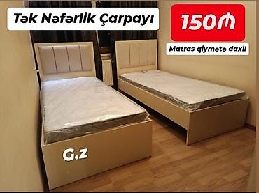 matras gence: *Yeni ✨ Çarpayı (tək nəfərlik) 150Azn* 🔹İstehsal Rusiya Laminat — 1