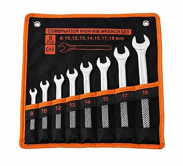nur avto: Açar açarları dəsti – 8 ədəd - Tip: Combination High-Rib Wrench Set — 1
