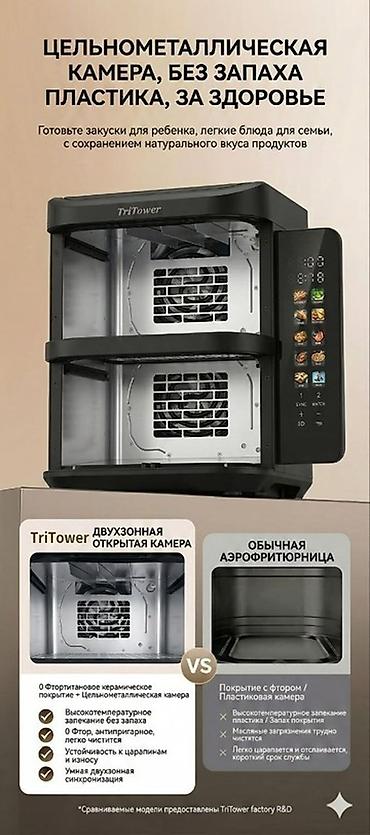 tritower: Двухсекционная аэрофритюрница TriTower TT-KA8110 - Общая емкость 11 — 5
