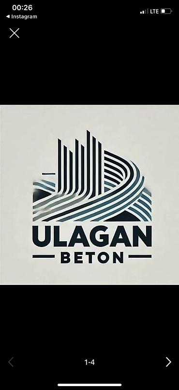 ULAGAN BETON — услуги по поставке и укладке бетона для частного и