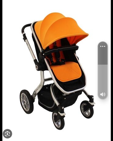 v baby коляска: Коляска, цвет - Желтый, Б/у