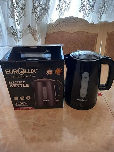 maca cayı: Eurolux Electric Kettle – model EU-EK-2845TPB - Güc: 2200W (maksimal) — 2
