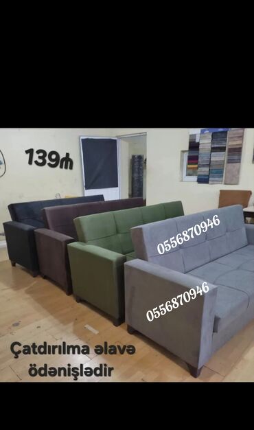 Mebel: Divan, Yeni, Açılan, Bazalı, Parça, Ödənişli çatdırılma