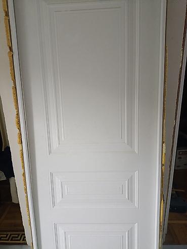 darvaza qapi: Ağ rəngli otaq qapısı – klassik panelli dizayn - Material: MDF/taxta — 1