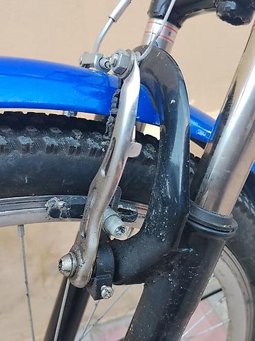 velo rambo: Stels Velo şəhər/komfort tipli velosiped - Rəng: mavi-ağ, qəhvəyi — 9