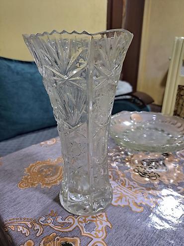 ucuz kuxna skafi: Salam xrustal meyve qabı satılır 50mnt, vaza 50mnt — 2
