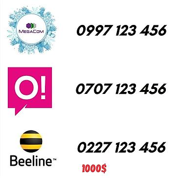 SIM-карты: VIP номера для телефонов (Osh) Предлагаются красивые легко — 14