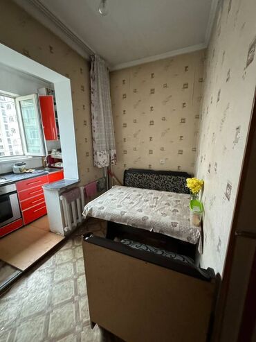 недвижимость в бишкеке продажа квартир: 1 комната, 36 м², 106 серия, 6 этаж, Евроремонт