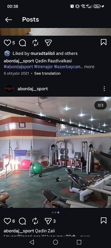 sta su baseni: Abordaj Sport – Kişi Zalı və Qadın zali(Ayrı) İcarəyə verilir Ünvan — 5