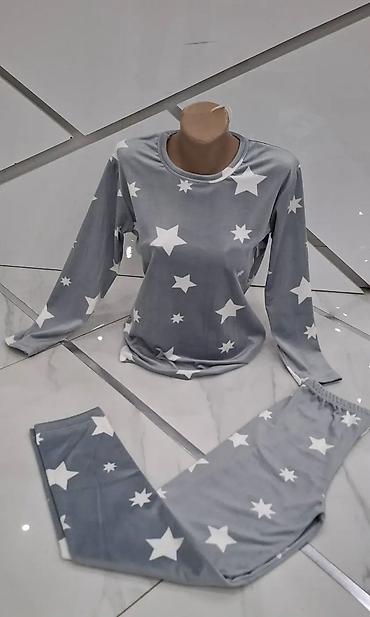 Pidžame: Ženske svetleće pidžame – komplet majica dugih rukava i donji deo — 9