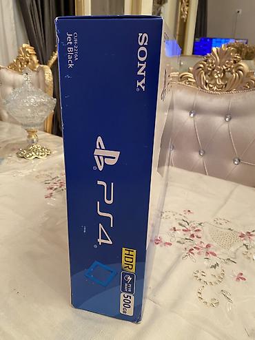 nintendo switch lite 100$: Sony PlayStation 4 (PS4) Slim oyun konsolu - Rəng: Jet Black - — 2