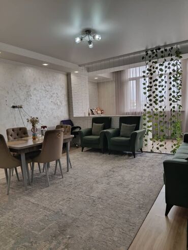 элитный дом ош: 1 комната, 47 м², Элитка, 6 этаж, Евроремонт