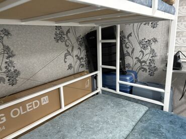 кровать 2 х ярусная металлическая цена: Двухъярусная кровать-чердак с нижним спальным местом формата