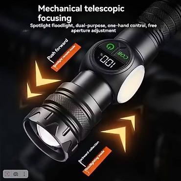 Другое для спорта и отдыха: Многофункциональный перезаряжаемый фонарь с коробкой из пластика — 7