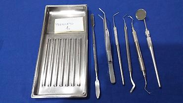 Ostali medicinski proizvodi: Stomatološki pregled Tacna sa instrumentima za stomatološki pregled — 1