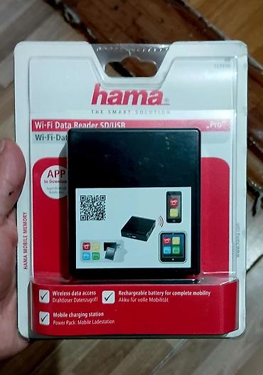 notebooklar: Hama Wi‑Fi Data Reader SD/USB – mobil yaddaş oxuyucu və Wi‑Fi körpü — 3