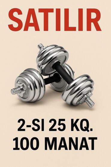 dəmir qantel: Dəmir Qantellər, Çəki: 25 kq, Yeni