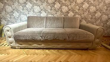 salon divanı: Mebel kateqoriyası: 3 nəfərlik salon divanı - Dizayn: müasir-lüks — 1
