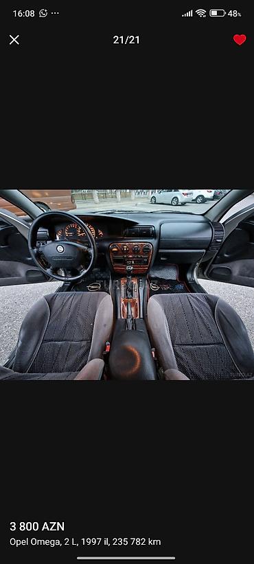 Opel: Opel Omega: 2 l | 1996 il 4190000 km Sedan -da lalafo.az — 20 Opel: Opel Omega: 2 l | 1996 il 4190000 km Sedan — 20