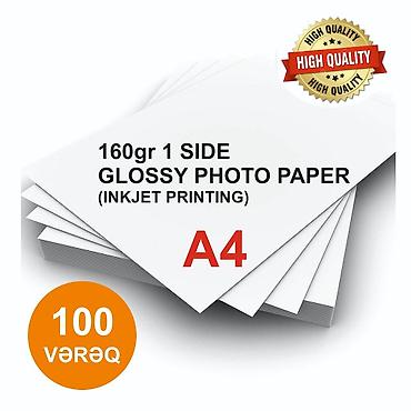 printee: Epson printerində çap etmək üçün 160 qr A4 parlaq foto kağız. Paçkada — 1