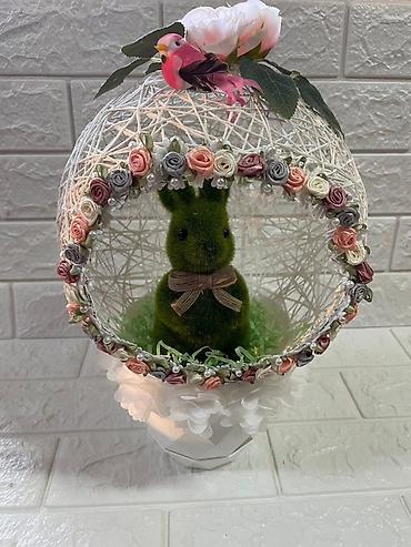 Praznična dekoracija: Uskršnje dekorativne aranžmane – ručni rad - Unikatne sferične — 4