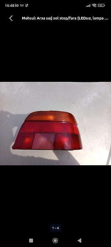 e36 stop: Məhsul: Orijinal HELLA arxa fənər (LED-siz), Almaniya istehsalı - — 5