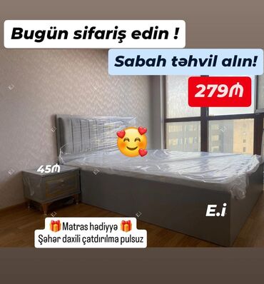 çarpayı satılır: Çatdırılma pulsuz matras 🎁