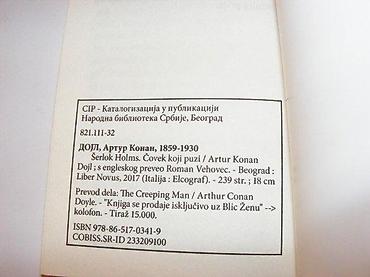 englesi: Artur Konan DojlŠerlok Holms-Čovek koji puziOpis na slici. Stanje — 2