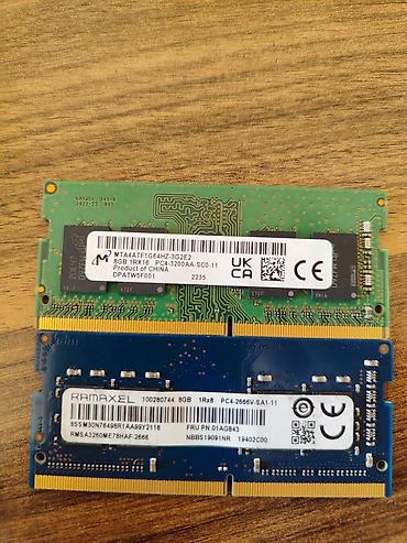 komputer ehtiyat hisseleri: Operativ yaddaş (RAM) Kingston, 16 GB, 3600 Mhz, DDR4, Noutbuk üçün, İşlənmiş — 3