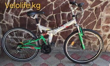купить скоростные велосипеды: Велосипед DMC складной, Привозные из Кореи, Размер Колеса 26, Горный