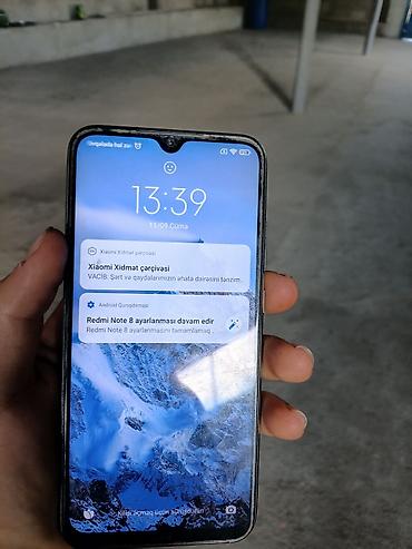 Mobil telefon və aksesuarlar: Redmi Note 8, 64 GB, rəng - Ağ, Barmaq izi — 4