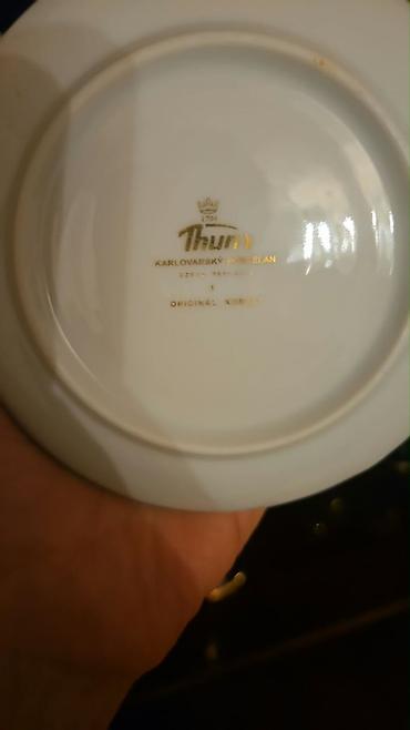 matras altı: Çay dəsti, rəng - Ağ, Farfor, Çexiya — 2