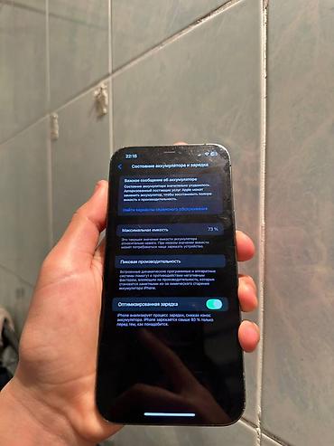 Apple iPhone: IPhone 12 Pro Max, Б/у, Графит, 73 % — 10